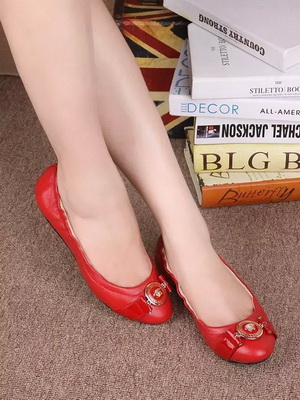 V Shallow mouth flat shoes Women--001